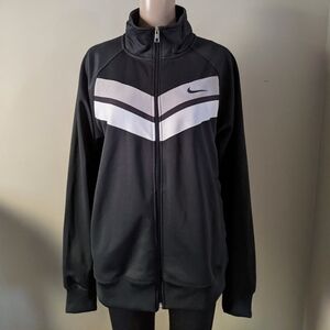 Nike Athletic black track jacket, men's large